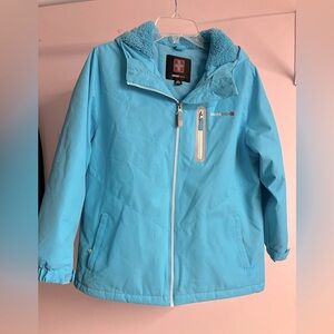 Girl’s Winter/Cold Weather Jacket/Coat, Large (10-12), Blue, by Swiss Tech